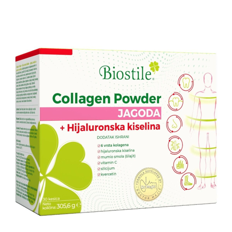 Biostile Collagen Powder jagoda 30 kesica