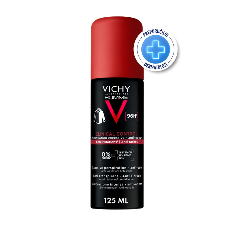 Vichy Homme Clinical Control Antiperspirant sprej 125ml