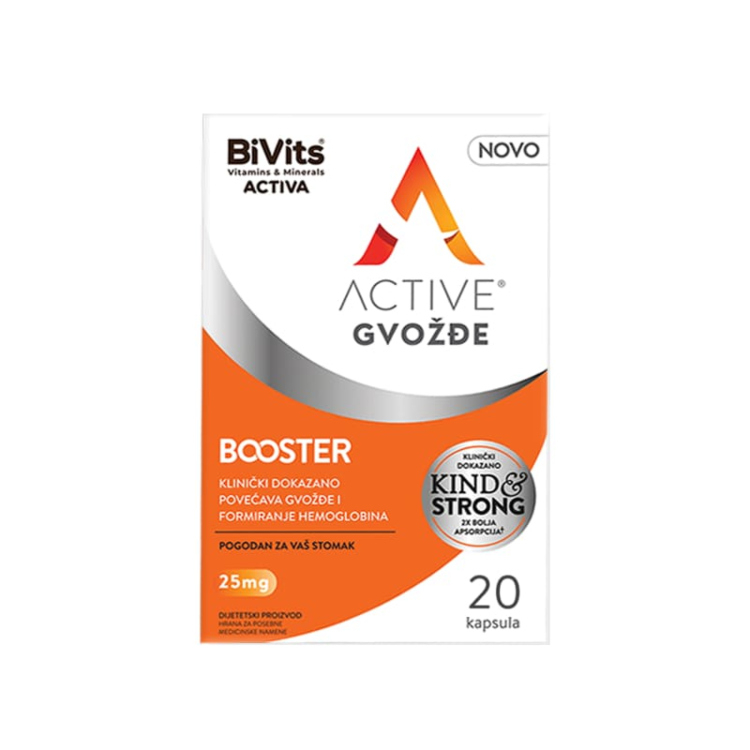 BiVits Activa Gvožđe Booster 20 kapsula