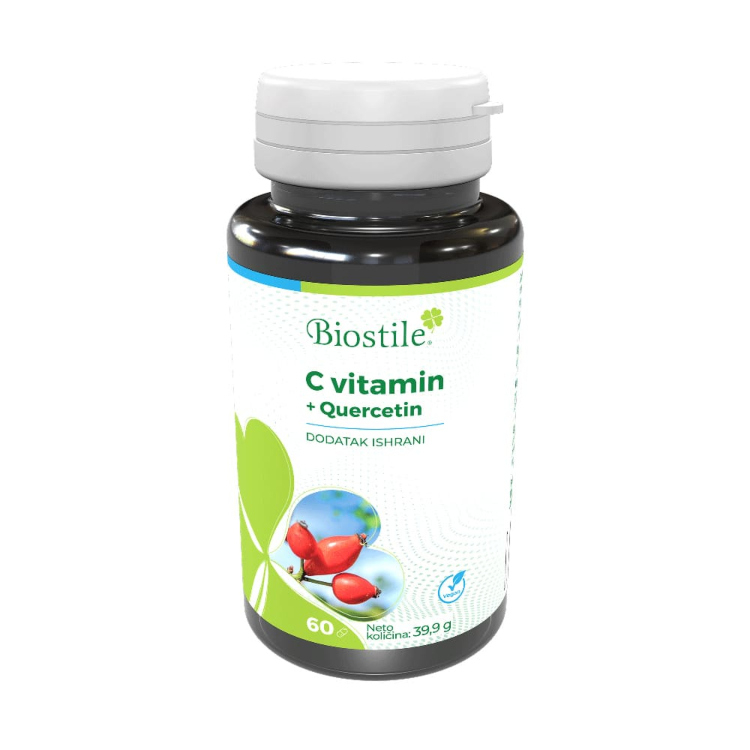 Biostile Vitamin C + kvercetin 60 kapsula