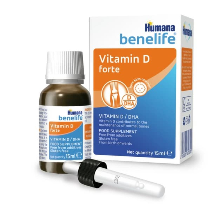 Humana Benelife Vitamin D + DHA kapi 15ml