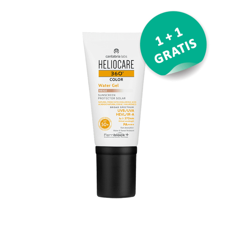 Heliocare 360 Color Water Gel Beige SPF50+ 50ml 1+1 gratis