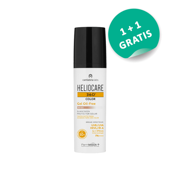 Heliocare 360 Color Gel Oil-Free Beige SPF50+ 50ml 1+1 gratis