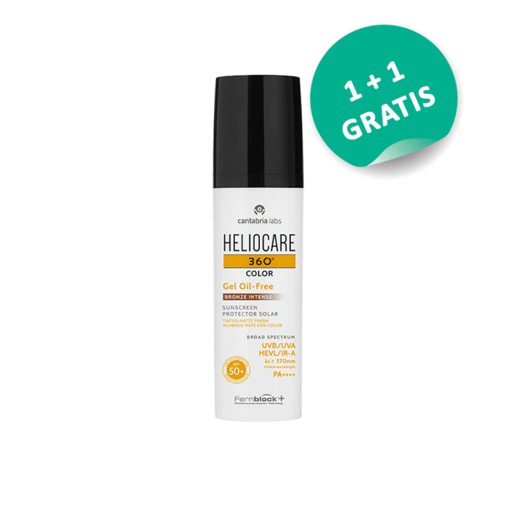 Heliocare 360 Color Gel Oil-Free Bronze SPF50+ 50ml 1+1 gratis