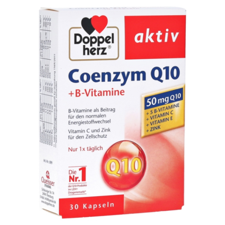 Doppelherz Aktiv Coenzym Q10 + B vitamini 30 kapsula