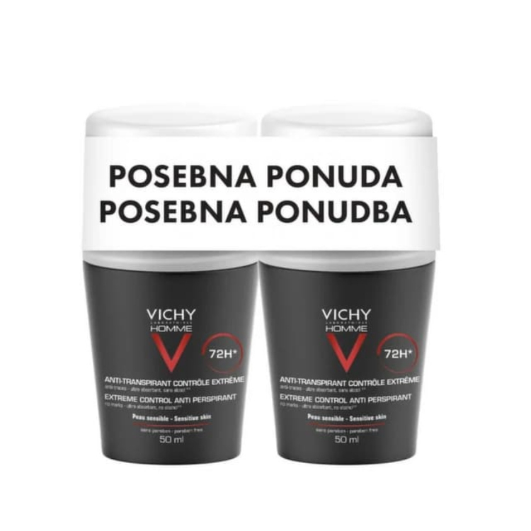 Vichy H Deo Roll on 72h duopak