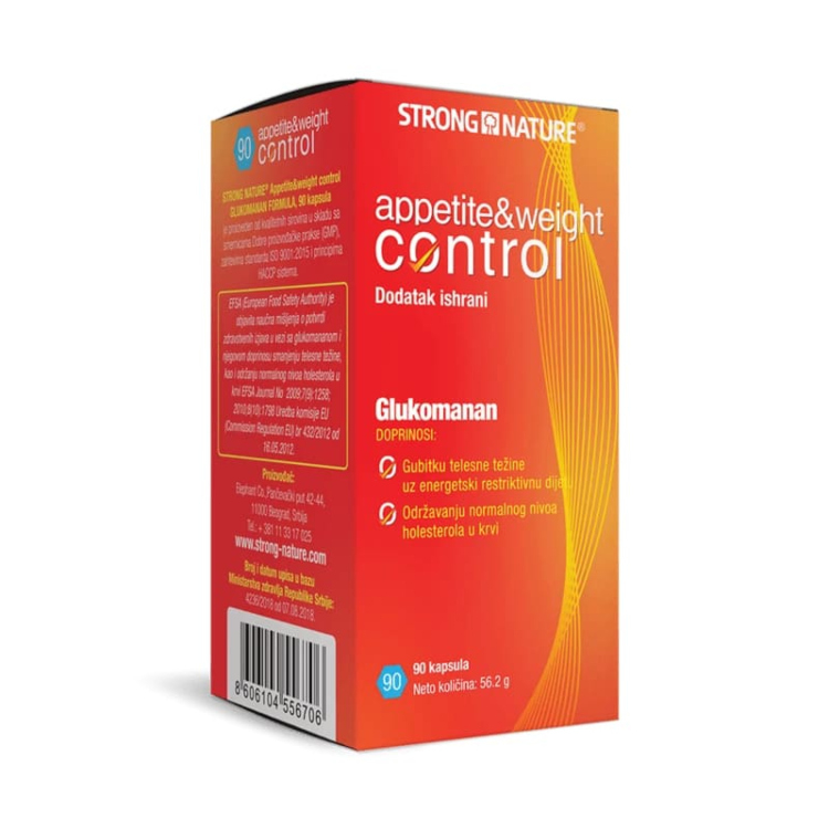 Strong Nature Appetite & Weight Control glukomanan 90 kapsula
