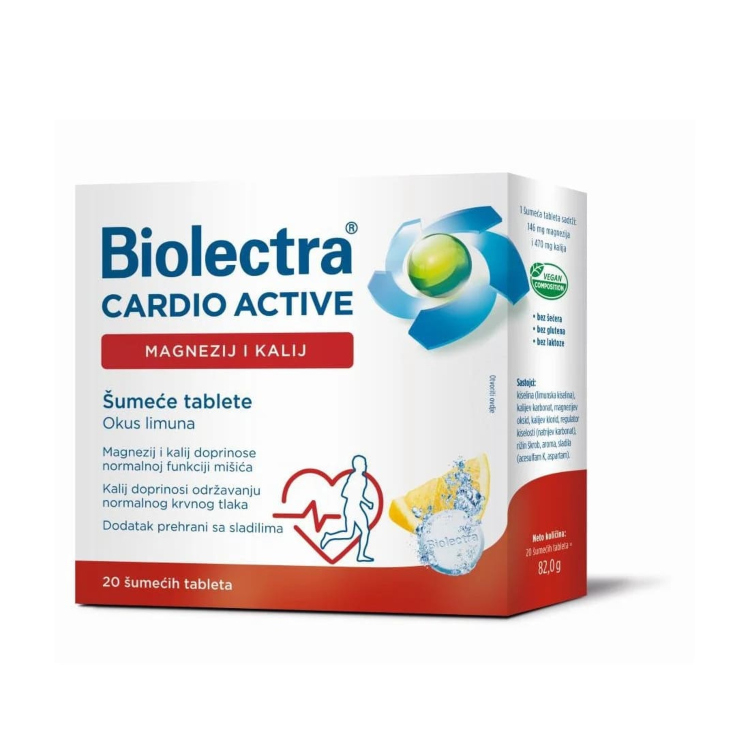 Biolectra Cardio Active 20 šumećih tableta