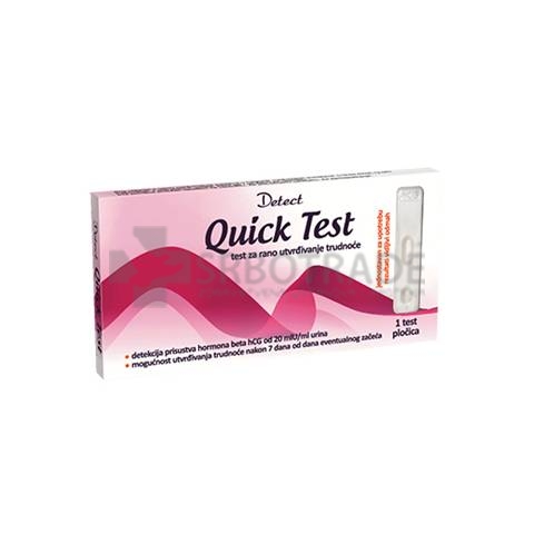 Quick test za trudnoću pločica