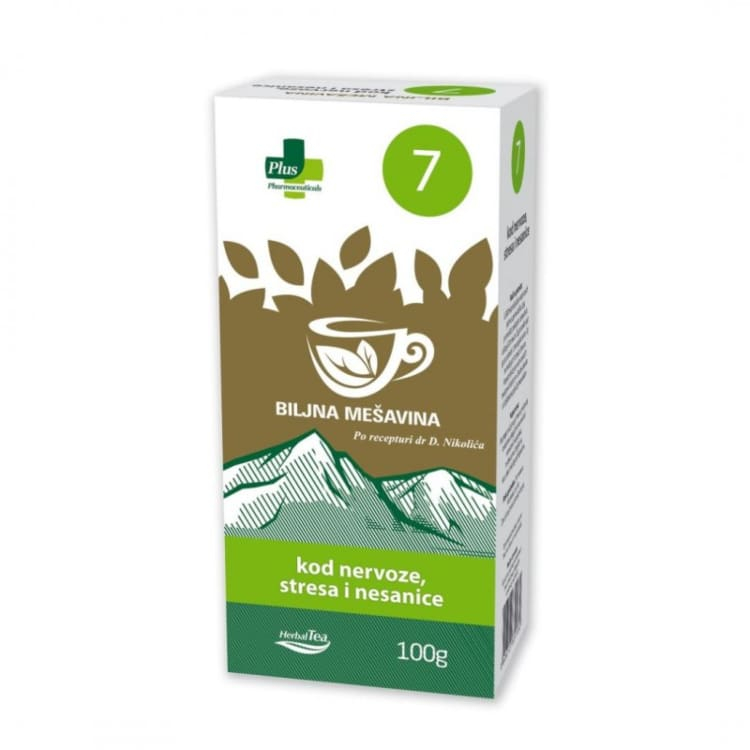 Plus čaj br. 7 kod nervoze, stresa i nesanice 100g
