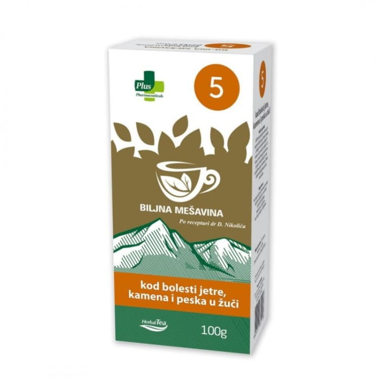 Plus čaj br. 5 kod kamena i peska u žuči 100g