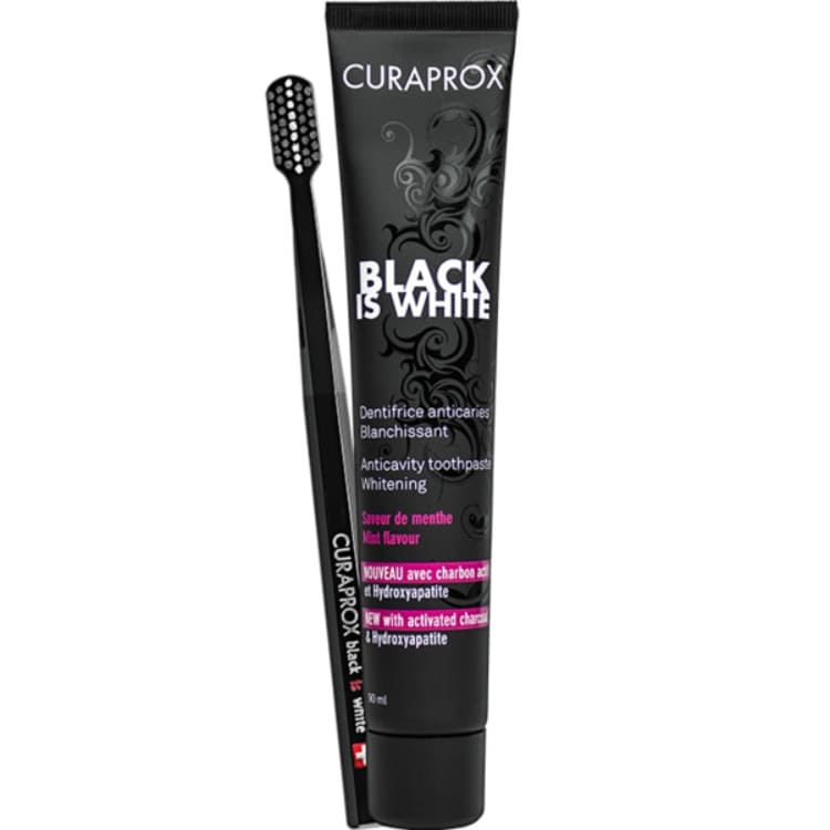 Curaprox set Black is White pasta + četkica za zube