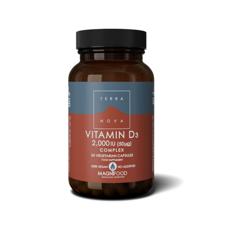 Terranova vitamin D3 2000 IJ kompleks 50 kapsula