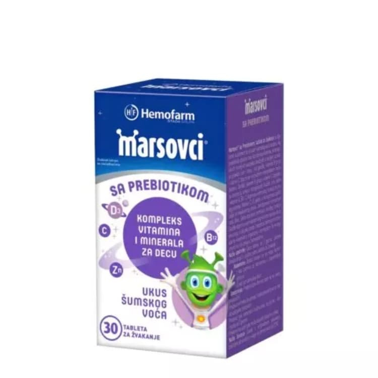Marsovci sa prebiotikom 30 tableta za žvakanje