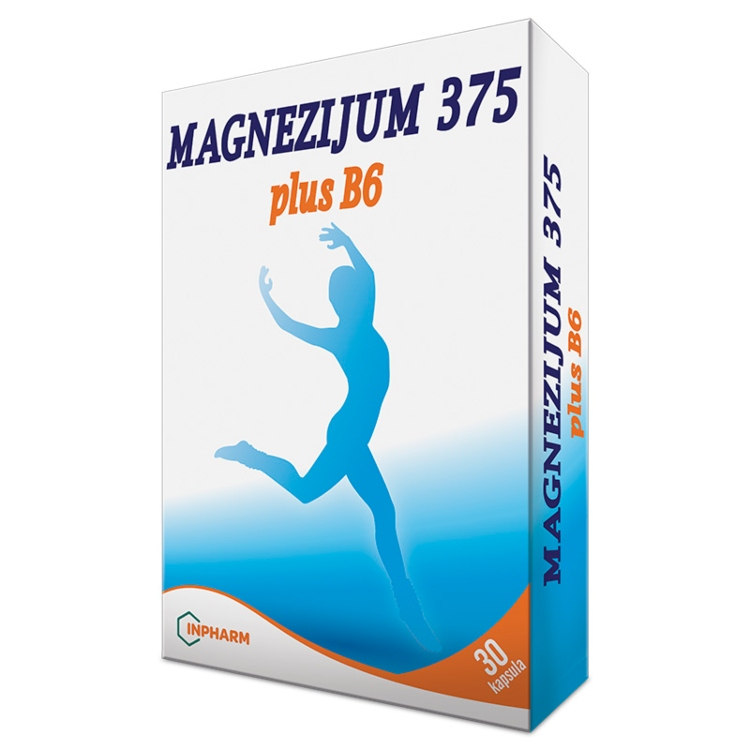 Magnezijum 375 plus B6 30 kapsula