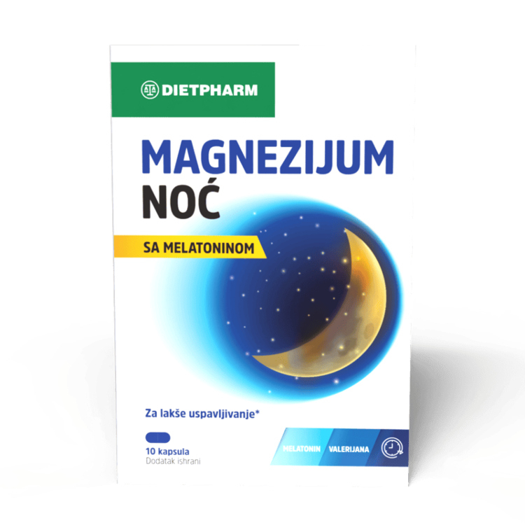 Dietpharm Magnezijum Noć 10 kapsula