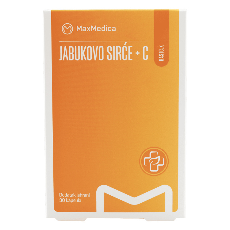 MaxMedica Jabukovo sirće + vitamin C 30 kapsula