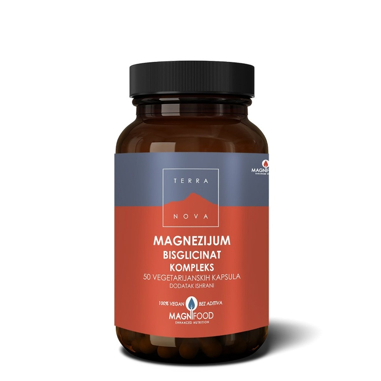 Terranova magnezijum bisglicinat 100mg kompleks 50 kapsula