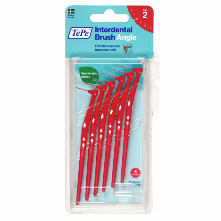 Tepe interdentalna četkica Angle 0 5mm Crvena 6 komada