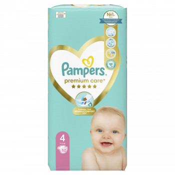 Pampers Premium Care 4 Maxi 9-14kg 52 komada