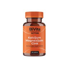BiVits ACTIVA Kalcijum Magnezijum Cink 60 tableta