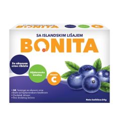 BONITA sa hijaluronskom kiselinom 24 lozenge, crna ribizla