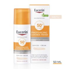 Eucerin Sun Anti-Age tonirana krema za lice SPF50+ svetla 50ml