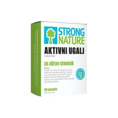 Strong Nature Aktivni ugalj 250 mg 10 kapsula