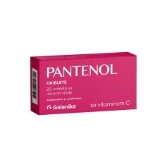 Pantenol oriblete sa vitaminom C ukus višnje 20 komada