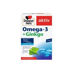 Doppelherz Aktiv Omega 3 + Ginko 60 kapsula