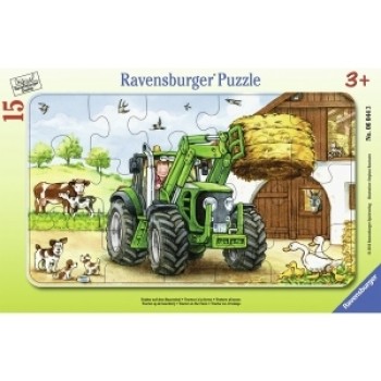 Ravensburger puzzle traktor na farmi 06044