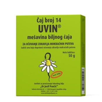 ČAJ BROJ 14 UVIN ČAJ - ZA OČUVANJE ZDRAVLJA MOKRAĆNIH PUTEVA 50G