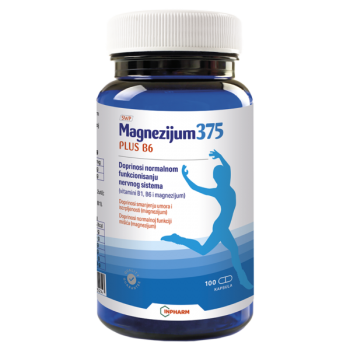 MAGNEZIJUM 375 PLUS B6 KAPSULE A100