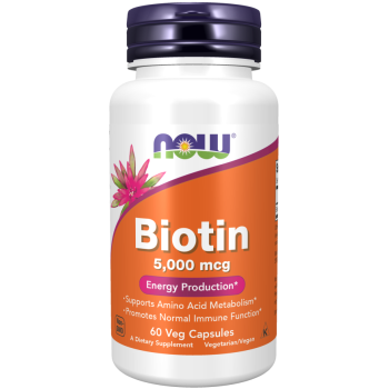 NOW Biotin 5000mcg 60 kapsula