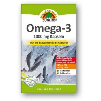 SUNLIFE OMEGA-3 KAPSULE 1000MG A60