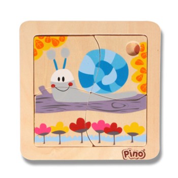 Pino mini-slagalica puž 4 elementa