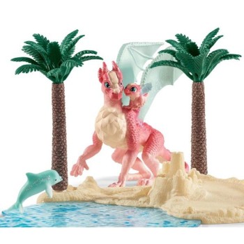 Schleich zmajevo ostrvo sa blagom 42436