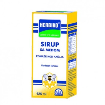HERBIKO SIRUP ZA ODRASLE SA MEDOM 125ML