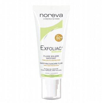 NOREVA EXFOLIAC MATIRAJUĆI FLUID ZA SUNČANJE SPF 50+