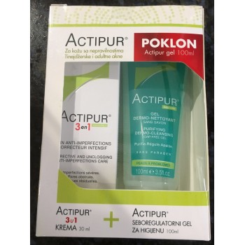 Noreva Actipur 3u1 krema 30ml + seboregulatorni gel 100ml