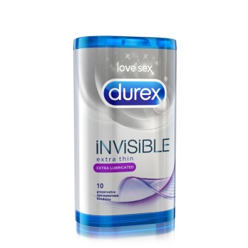 Durex Invisible Extra Lubricated prezervativi 10 komada