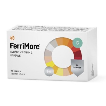 FERRIMORE GVOŽĐE + VITAMIN C KAPSULE A30