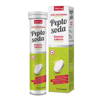 PEPTO SODA ŠUMEĆE TABLETE LIMUN A20