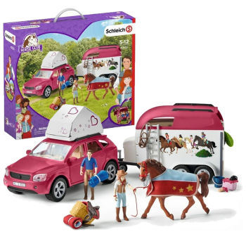 Schleich Horse Club auto sa prikolicom 42535