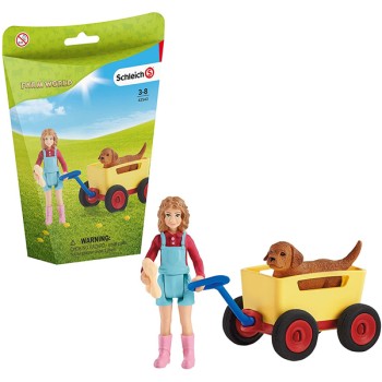 Schleich devojčica i pas 42543