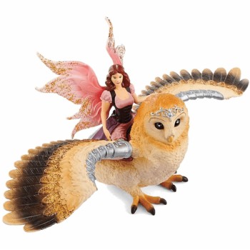 Schleich elf na magičnoj sovi od glitera 70713