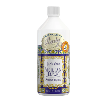 Rudy Maioliche hand wash refill 1000ml Sicilian Lemon