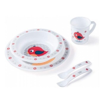 Canpol Babies set za hranjenje crveni 12m+ 4/401
