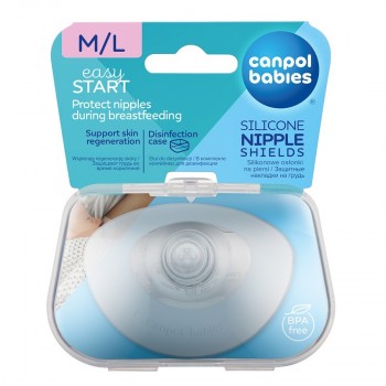 Canpol Baby silikonske bradavice Easy Start M/L