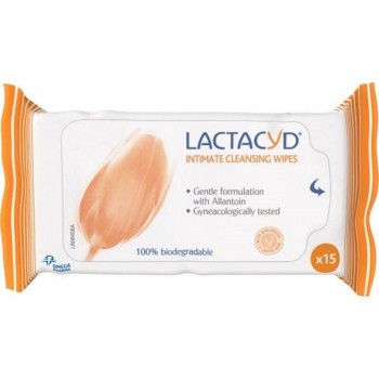 Lactacyd Antibacterial vlažne maramice za intimnu negu 15 komada